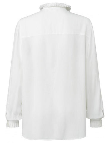 Image of Jacquard Blouse with Tie