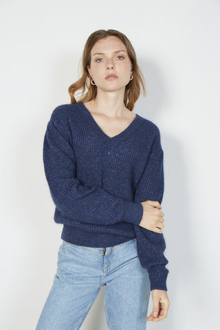 Chantal Sweater - Denim Blue