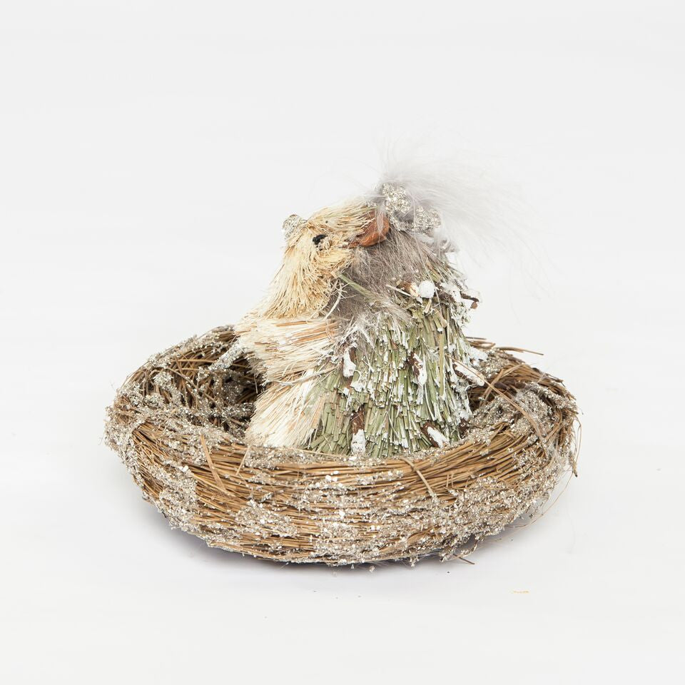 Hedgehog Nest with Gray Boa