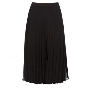 Woven Plisse Skirt with Jersey Lining